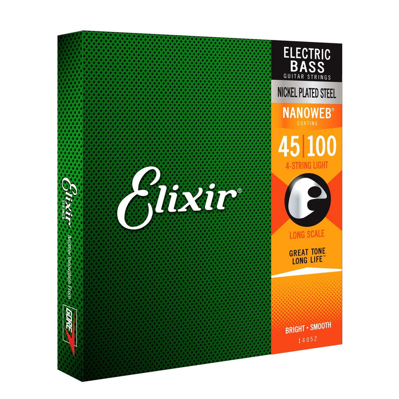 Elixer Nickel Plated Bass Strings 45-100